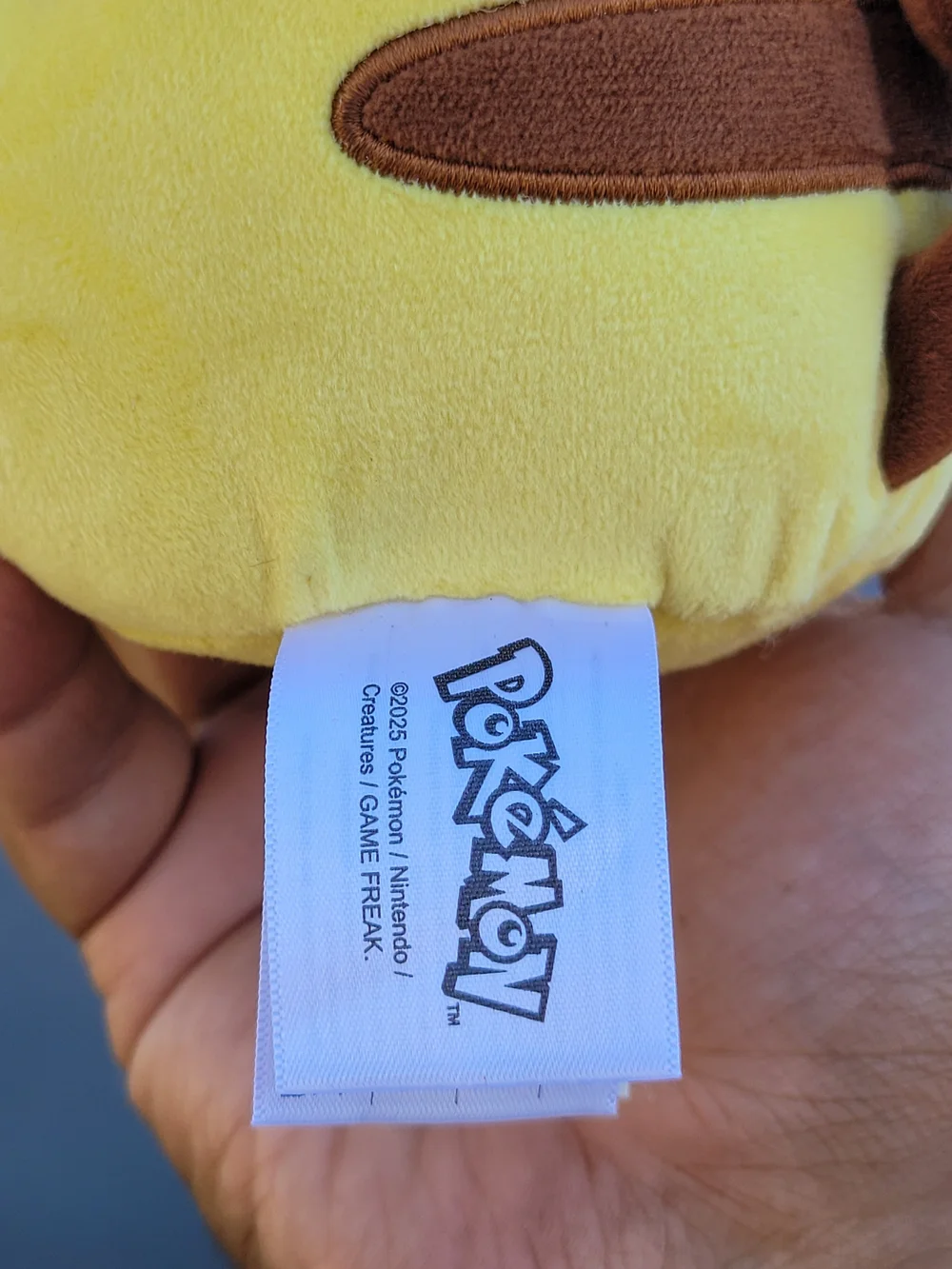 Pikachu Plush Pokemon Eyes Closed 2025 Game Freak Nintendo Official #Pikachu